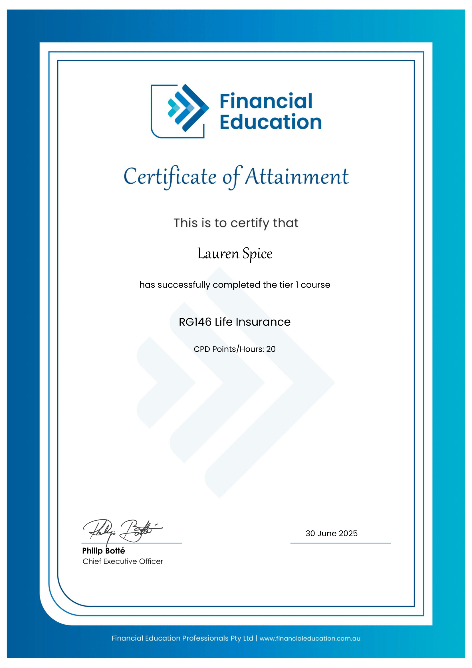 RG146 Life Insurance